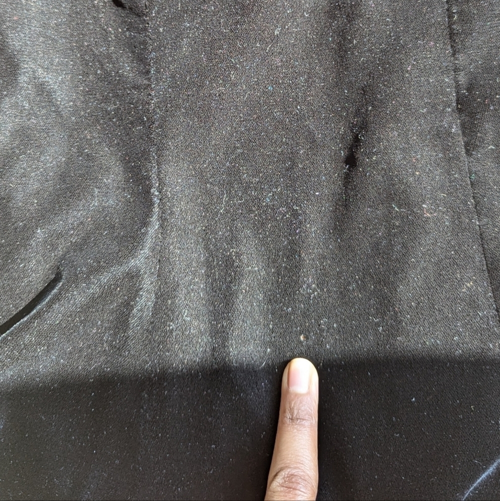 Vintage Piaf Velvet Burnout Midi Dress Sweetheart 80s Cocktail Black witchy goth - Picture 16 of 16